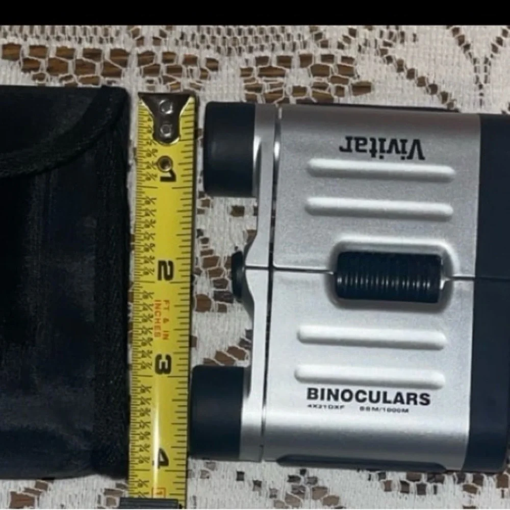Vivitar Silver and Black Compact Binoculars